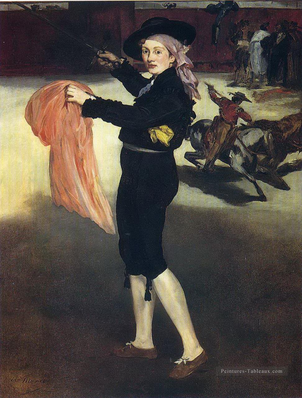 Victorine Meurent en costume d’Espada Édouard Manet Peintures à l'huile